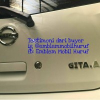 Jual Emblem nama huruf angka untuk nissan grand livina march agya avansa Murah