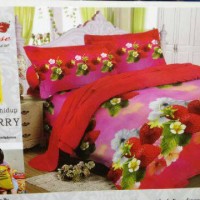 Sprei Lady rose No.1 Strawberry 3D 3in1