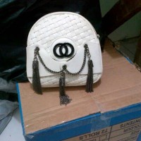 tas chanel apple / chanel aple / chanel apel white putih