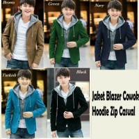 blazer co hodie zip casual