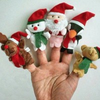 Jual Boneka Jari Seri Santa/Christmas (Christmas Finger Puppets) Murah