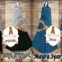Gamis Busana MuslimLace Glitter Hijab Set KP3109