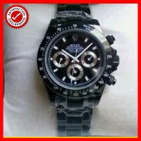 Jam tangan ROLEX DAYTONA FULL BLACK (Replica)