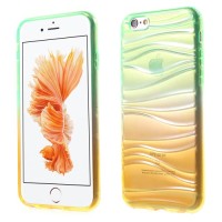 GRADIENT WAVE TWO COLOR TPU IPHONE 6 & 6S GREEN GOLD