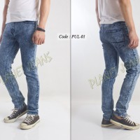 Jual CELANA PANJANG JEANS SKINNY PRIA / COWOK MODEL PENSIL PULL&BEAR #PUL01 Murah