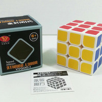 Jual Rubik Yong Jun VVGOO speed cube version white 3x3 / 3x3x3 YJ Murah