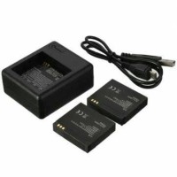 Jual (PROMO) dua baterai xiaomi yi, dan dual charger! High quality! Murah! Murah