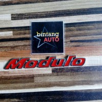 Jual Emblem Modulo Merah Chrome Bahan Metal Murah