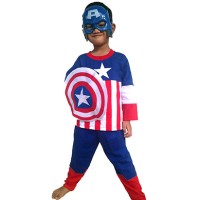 Jual Baju Anak Kostum Topeng Superhero Captain America-016 Murah