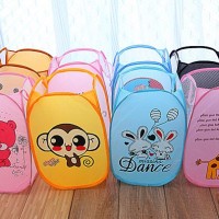 Jual Keranjang Baju Kotor Lipat Motif Karakter Laundry Basket Murah