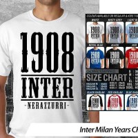Inter Milan Years ~ Tshirt/Kaos/Raglan/Anak Oceanseven