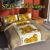 Jual Sprei Rilakuma Boneka Jepang CVC Felis Uk 120x200 - SP 02 Murah