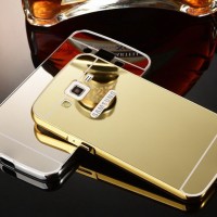 Samsung galaxy core prime premium Mirror Metal Bumper Back Cover Case