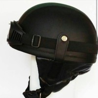 Jual Helm Chip Chips Clup Hitam Retro Klasik Vespa Murah