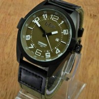 Jam Tangan Lee Cooper Commando Tanggal LC 89F C Kanvas Army