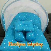 Jual set kasur bayi kelambu lipat/baju bayi/jaket/bedong/gendongan Murah