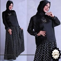 hijab zaskia (hitam, navy, coklat)