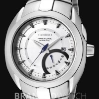 Jam Tangan Seiko Arctura SRN007P1 Kinetic Retro Day Full Silver