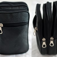 ... harga sarung dompet hp tas pingang gunung kulit army hitam pria korea bagus Tokopedia.com