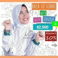 Jual Diskon Jilbab Kerudung Sekolah Rabbani Grand Great Innova ukuran S Murah