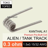 Jual Tank Track Kanthal A1 Coil 0.3 ohm | fused clapton kantal alien ribbon Murah