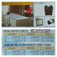 Bathtub long OFURO (paket whirlpool)