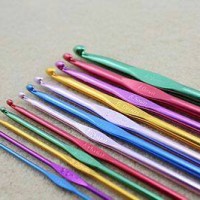 Jual Jarum rajut alumunium warna 12 pcs Murah