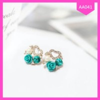 jual anting terbaru/ anting flower rose