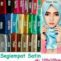 JILBAB SEGI EMPAT SATEN/HIJAB/KERUDUNG/BERGO MODIS
