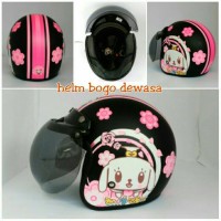 Helm Bogo Retro Klasik Aizo Motif Rilakuma SNI