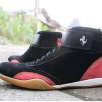 SEPATU MURAH BLACKMASTER GESPER SUPER HITAM MERAH