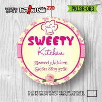 Jual sticker label produk kemasan kue cake minuman pasta botol jar PKLSK063 Murah