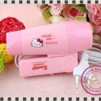 Hair Dryer Mini Hello Kitty Iron Hairdryer Kecil Bisa dibawa Travel