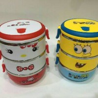 Jual Rantang Spongebob & Happy Kitten (Hello Kitty) Murah