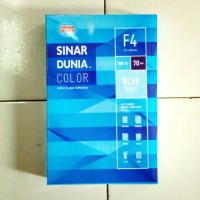 Jual Sinar Dunia F4 Folio Kertas HVS Blue - Warna Biru 215 x 330 mm Murah