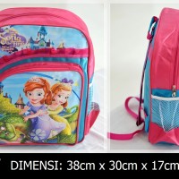 Jual Tas ransel Sofia Princess sekolah SD anak perempuan disney kado ultah Murah