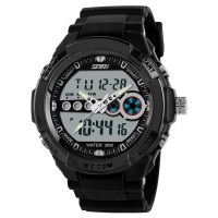 Jam Tangan Original SKMEI Casio Man Sport LED Anti Air pink