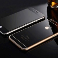 tempered glass mirror front back black iphone 6 plus