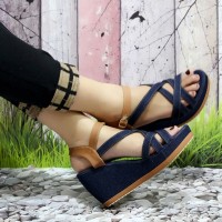 Sendal sepatu wedges wanita(sendal sepatu cewek)