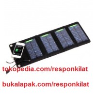 Jual Foldable Solar Power Bank 7W with 4 Solar Panel - S07 Murah