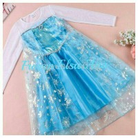 Jual Dress/Baju Gaun Elsa Frozen Organdi Murah