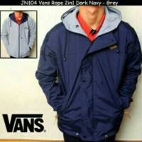 Jual Jaket Parasut Vans Bolak Balik Navy Abu Murah