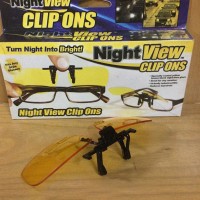 Jual glasses Night View, Kacamata Klip On kaca mata Anti Silau Saat Malam Murah