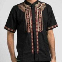Ashka Baju Kemeja Koko Bordir | Pakaian Muslim Pria Murah