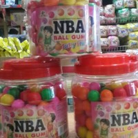 Jual permen karet bulat/ball gum NBA Murah