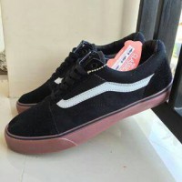 sepatu vans old skull pria cowok man hitam sol coklat vietnam