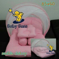 Set Kasur Bayi/Kasur Lipat/Bantal/Guling/Kelambu