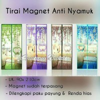 Tirai Magnet Anti Nyamuk Pinguin Motif Love Bird