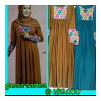 Gamis Gasna Narina Elzatta Asli Original Koleksi Busana Muslim Terbaru