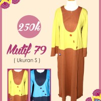 Gamis terbaru - Gamis Mutif 79 (warna kuning)